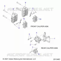 BRAKES, PINZA FRENO DELANTERA AND REAR