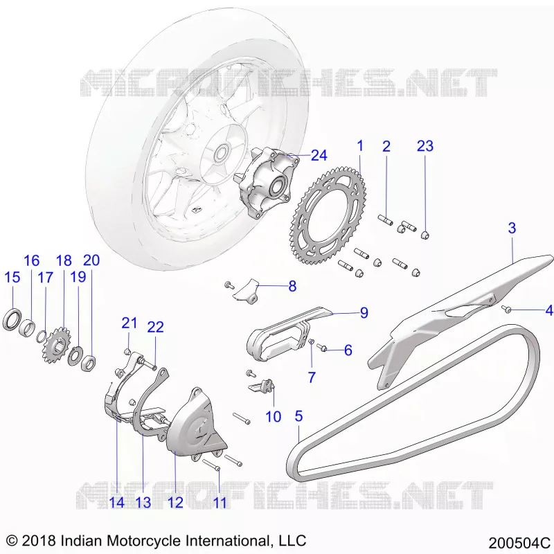 TREN, SPROCKETS, GUARDS AND CHAIN