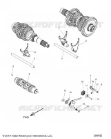 DRIVE TRAIN, HORQUILLAS DE CAMBIO AND DRUM