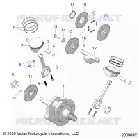 ENGINE, PISTON AND CIGUEÑAL