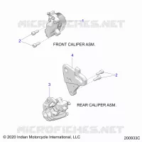 BRAKES, PINZA FRENO DELANTERA AND REAR