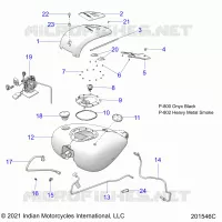 SISTEMA DE COMBUSTIBLE, FUEL TANK ASM.