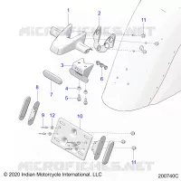 SOPORTE DE LA MATRÃ­CULA/REAR LIGHT HOUSING