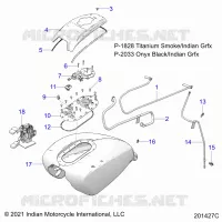 SISTEMA DE COMBUSTIBLE, FUEL TANK ASM.