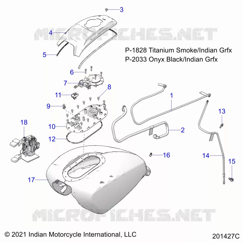 SISTEMA DE COMBUSTIBLE, FUEL TANK ASM.
