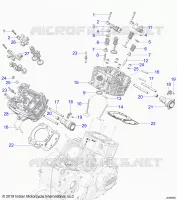 ENGINE, CULATA, CAMSHAFT AND VALVE ASM.