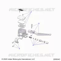 FRENO FRONTAL, LEVER AND MASTER CYLINDER