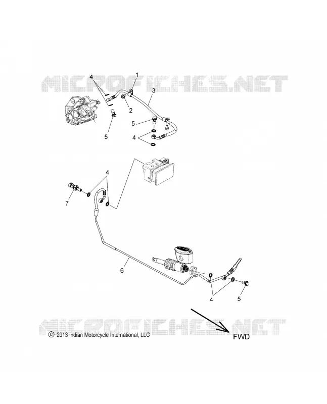 BRAKES, BRAKE LINE, REAR, ABS