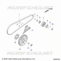 TREN, DRIVE SPROCKET, BELT AND GUARD