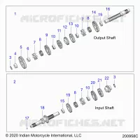 TREN, INPUT/OUTPUT SHAFT ASM.