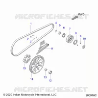 TREN, DRIVE SPROCKET, BELT AND GUARD