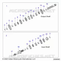 TREN, INPUT/OUTPUT SHAFT ASM.