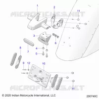 SOPORTE DE LA MATRÃ­CULA/REAR LIGHT HOUSING