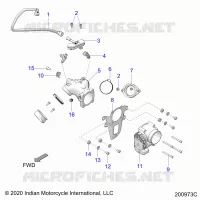 SISTEMA DE COMBUSTIBLE, FUEL CLAM SHELL/THROTTLE BODY