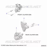 BRAKES, PINZA FRENO DELANTERA AND REAR