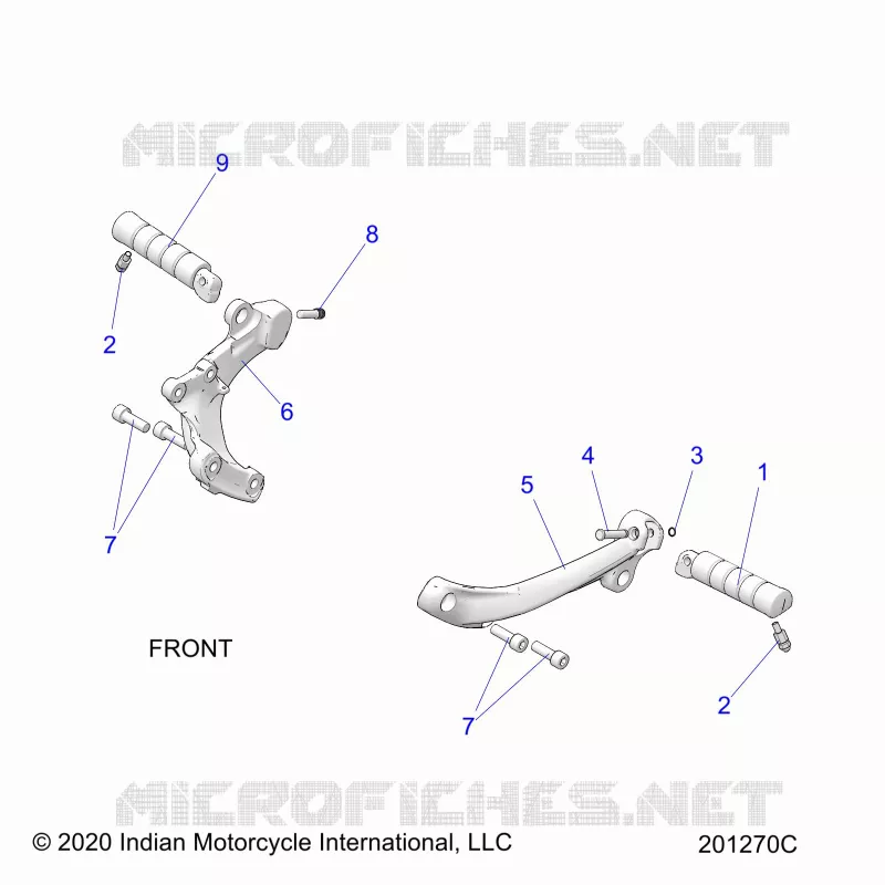 CHASSIS, FOOTPEGS