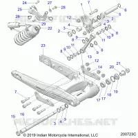 SUSPENSION TRASERA ASM., SWING ARM AND SHOCK