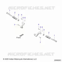 CHASIS, FOOTPEG, PASSENGER
