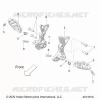 CHASIS, DRIVER FOOTPEGS