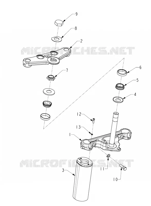 SUSPENSIÓN DELANTERA FORK MOUNTING BRACKETS