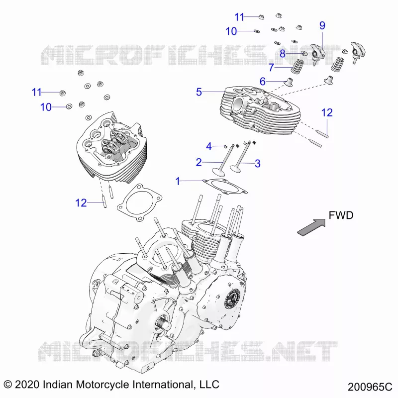 ENGINE, CULATA ASM.