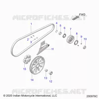 TREN, DRIVE SPROCKET, BELT AND GUARD