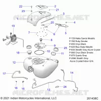 SISTEMA DE COMBUSTIBLE, FUEL TANK ASM.