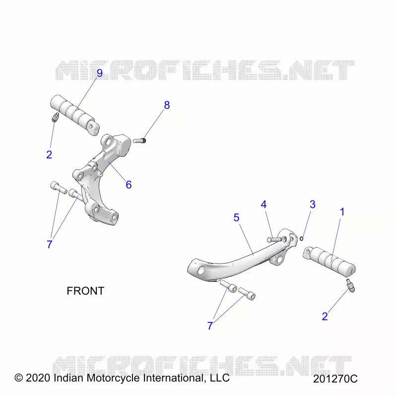 CHASSIS, FOOTPEGS