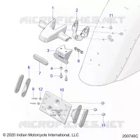 SOPORTE DE LA MATRÃ­CULA/REAR LIGHT HOUSING