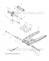 SUSPENSION TRASERA ASM., SWING ARM AND SHOCK