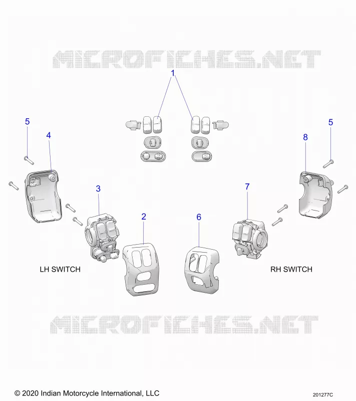 ELECTRICA, SWITCH CONTROLS, LH/RH