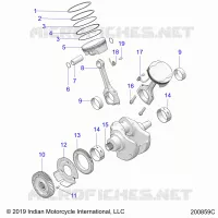 ENGINE, PISTON AND CIGUEÑAL ASM.