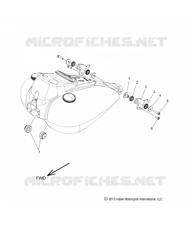 SISTEMA DE COMBUSTIBLE, FUEL TANK MOUNTING