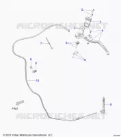 CONTROLS, PALANCA DE EMBRAGUE AND CABLE