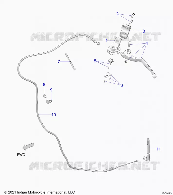 CONTROLS, PALANCA DE EMBRAGUE AND CABLE