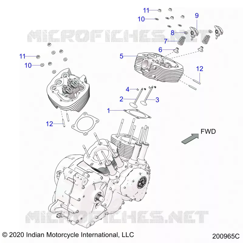 ENGINE, CULATA ASM.
