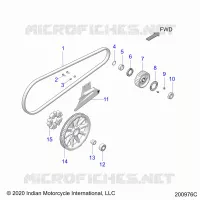 TREN, DRIVE SPROCKET, BELT AND GUARD