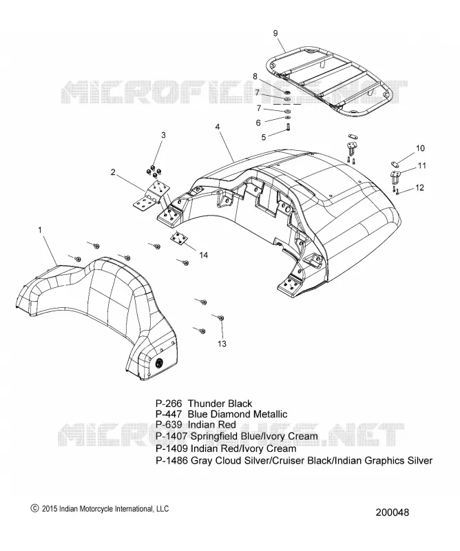 EL MALETERO LID AND BACKREST ASM.