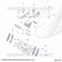 SOPORTE DE LA MATRÃ­CULA/REAR LIGHT HOUSING