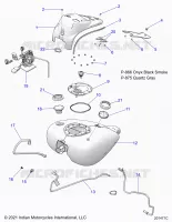 SISTEMA DE COMBUSTIBLE, FUEL TANK ASM.