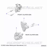 BRAKES, PINZA FRENO DELANTERA AND REAR