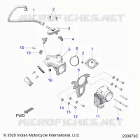 SISTEMA DE COMBUSTIBLE, FUEL CLAM SHELL/THROTTLE BODY