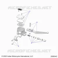 FRENO FRONTAL, LEVER AND MASTER CYLINDER
