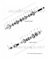 TREN, INPUT/OUTPUT SHAFT ASM.