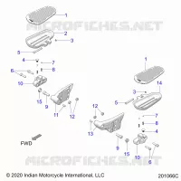 CHASSIS, FLOORBOARD, PASSENGER