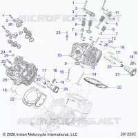 ENGINE, CULATA, CAMSHAFT AND VALVE ASM.