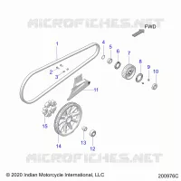 TREN, DRIVE SPROCKET, BELT AND GUARD