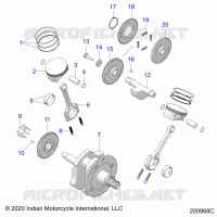 ENGINE, PISTON AND CIGUEÑAL