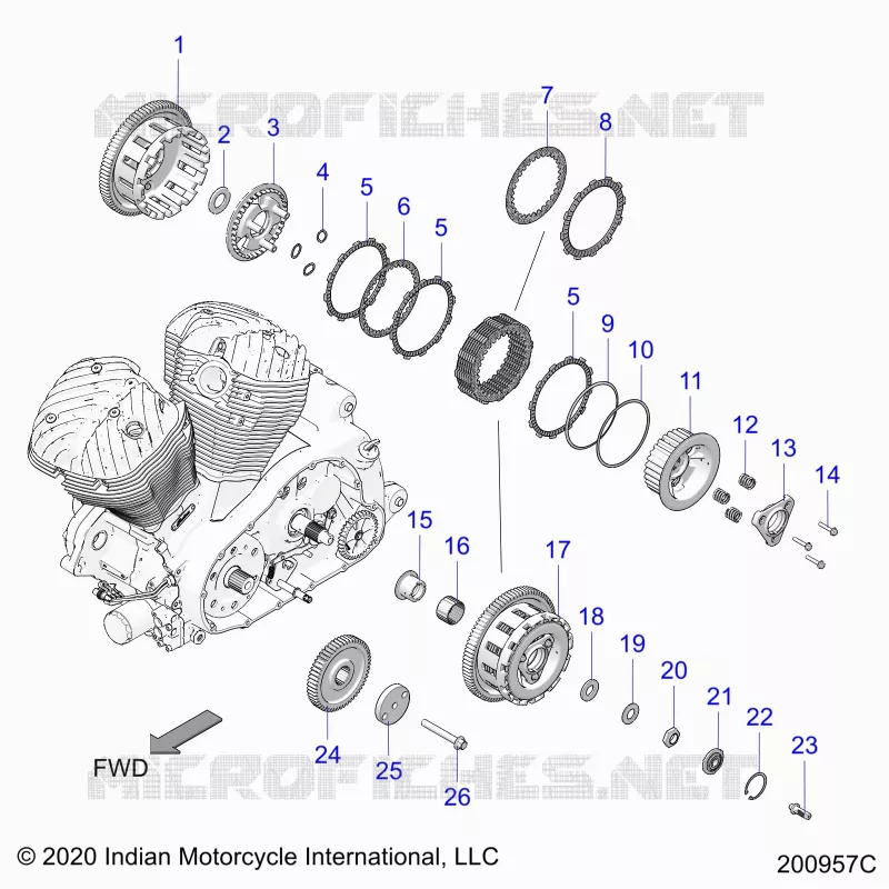 TREN, CLUTCH AND PRIMARY DRIVE