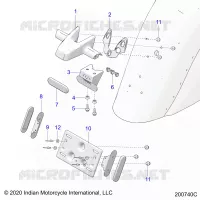 SOPORTE DE LA MATRÃ­CULA/REAR LIGHT HOUSING